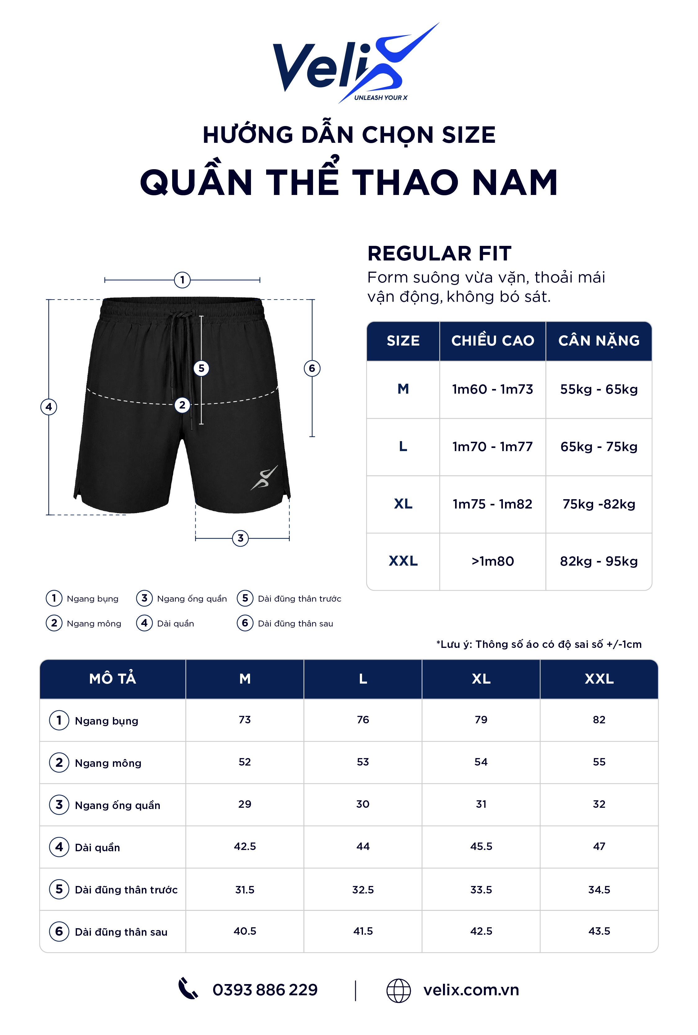 Hướng dẫn chọn size